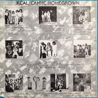link to back sleeve of 'KCAL/CANHC Homegrown Benefit Album' compilation LP from 1980