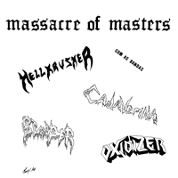 link to front sleeve of 'Massacre Of Masters' compilation LP from 1990