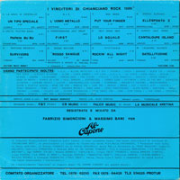 link to back sleeve of 'Chianciano Rock' compilation LP from 1989