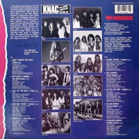 link to back sleeve of 'KNAC Presents: Son of Pure Rock' compilation LP from 1988