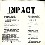 Impact - Lost Art / Impossible Love back of single