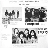 Various - German Metal Fighters no. 2 LP, D & S Recording pressing from 1988