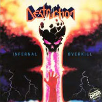 Destruction - Infernal Overkill LP, Metal Blade Records pressing from 1985