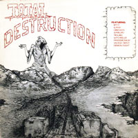 Various - Total Destruction LP, Metal Blade Records pressing from 1984