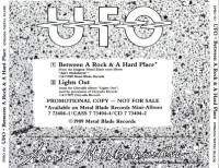 UFO - Between A Rock And A Hard Place/Lights Out CDS, Metal Blade Records pressing from 1989