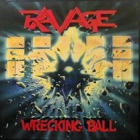 Ravage - Wrecking Ball LP, Shrapnel Records pressing from 1986