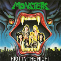 Monsters - Riot In The Night LP/CD, West Virginia Records pressing from 1990