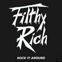 Filthy Rich - Rock it around LP sleeve