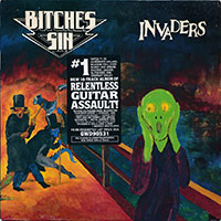 Bitches Sin - Invaders LP sleeve